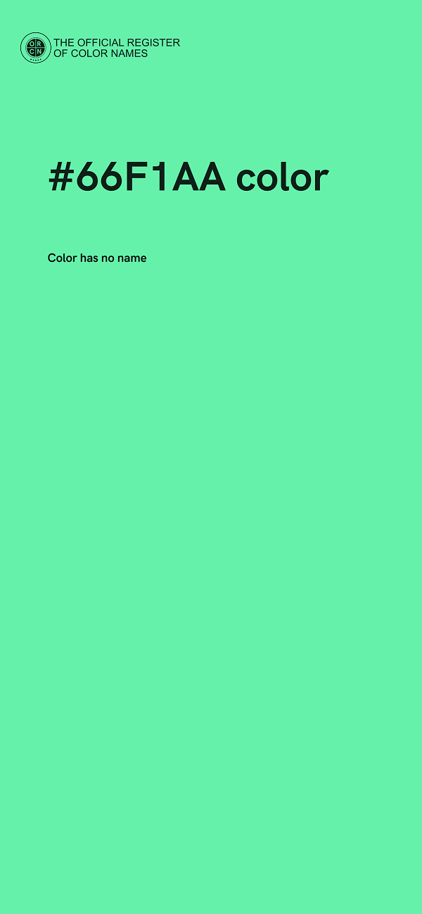 #66F1AA color image