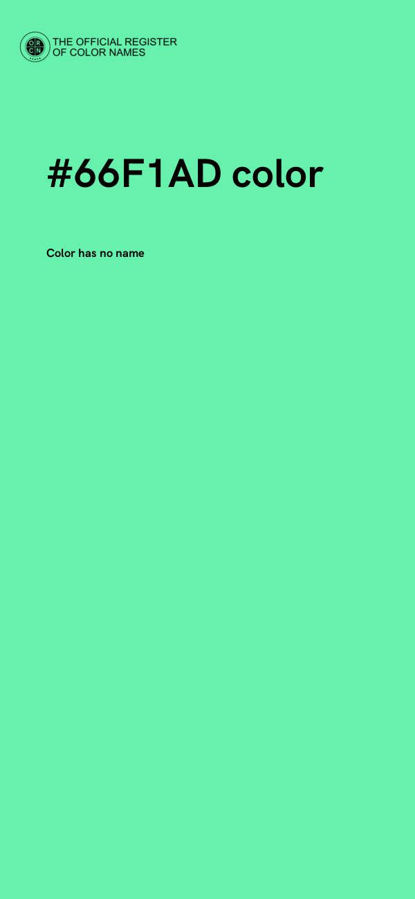 #66F1AD color image