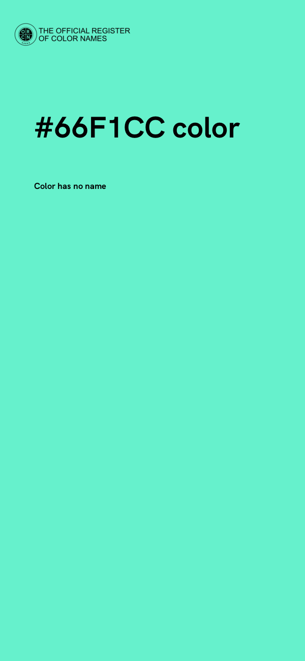 #66F1CC color image