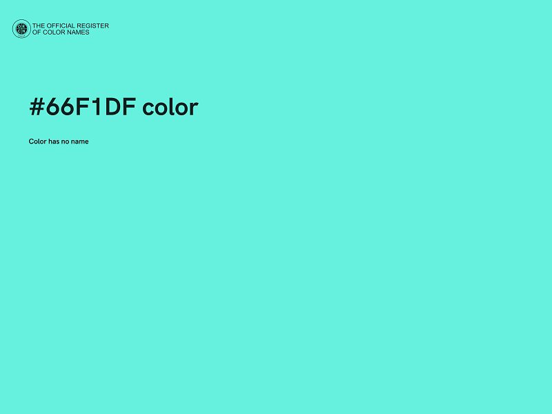 #66F1DF color image