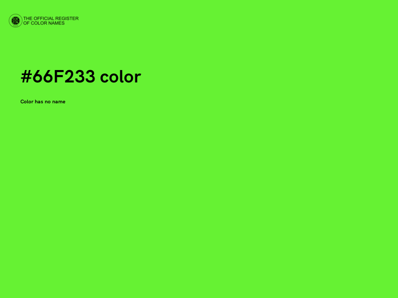 #66F233 color image