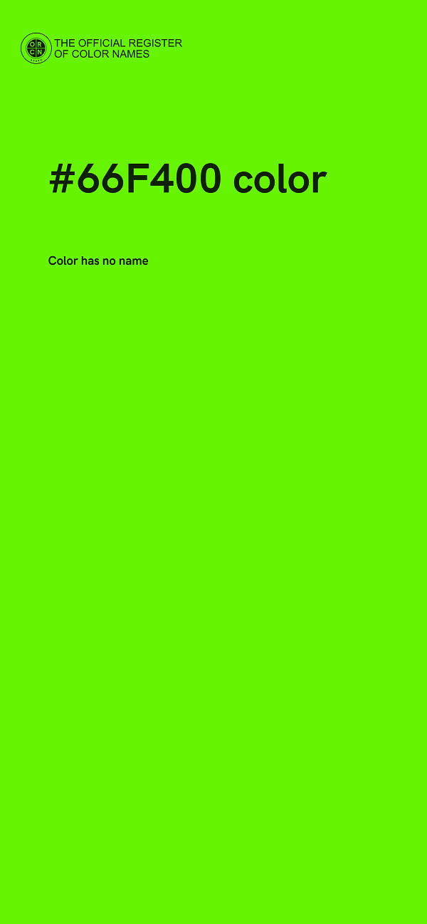 #66F400 color image