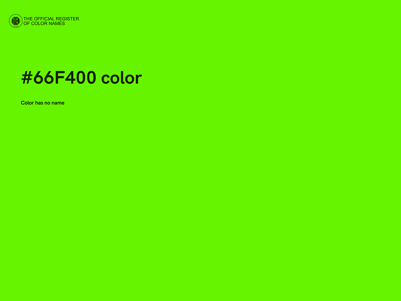#66F400 color image