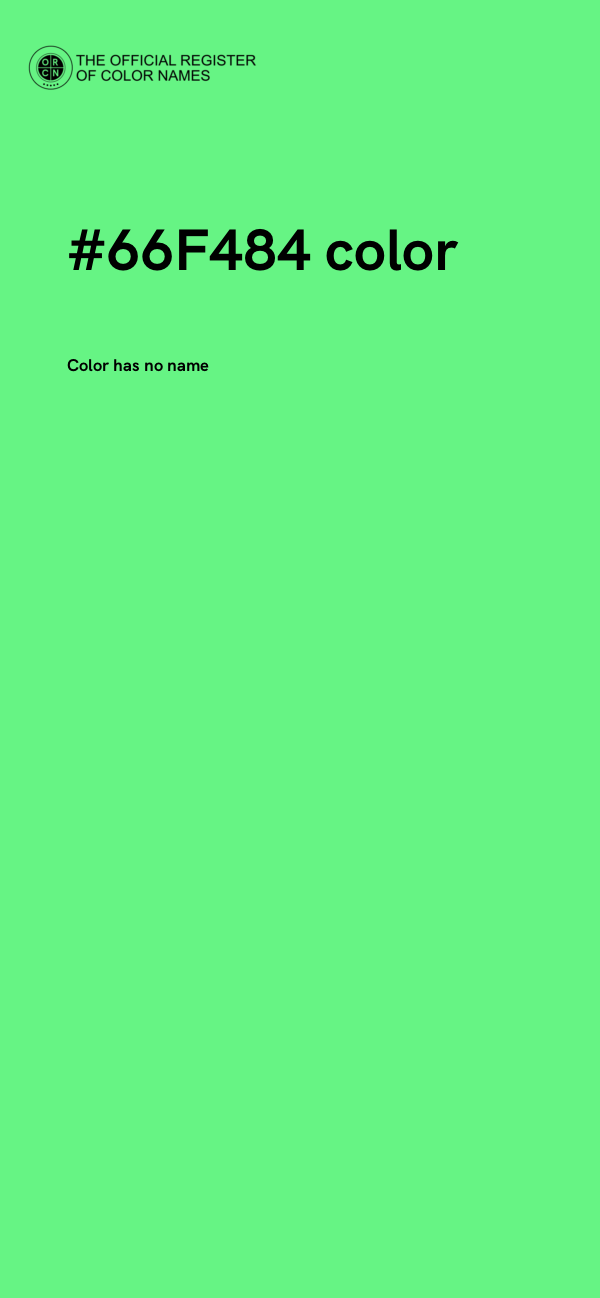 #66F484 color image