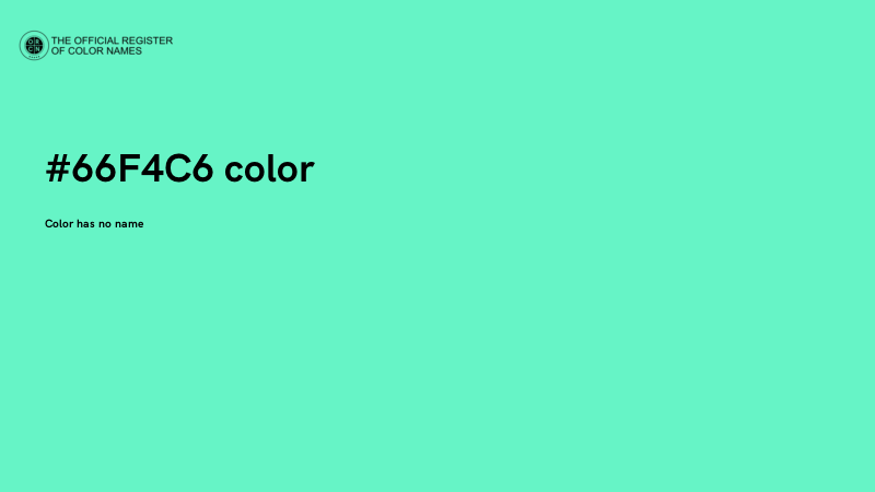 #66F4C6 color image