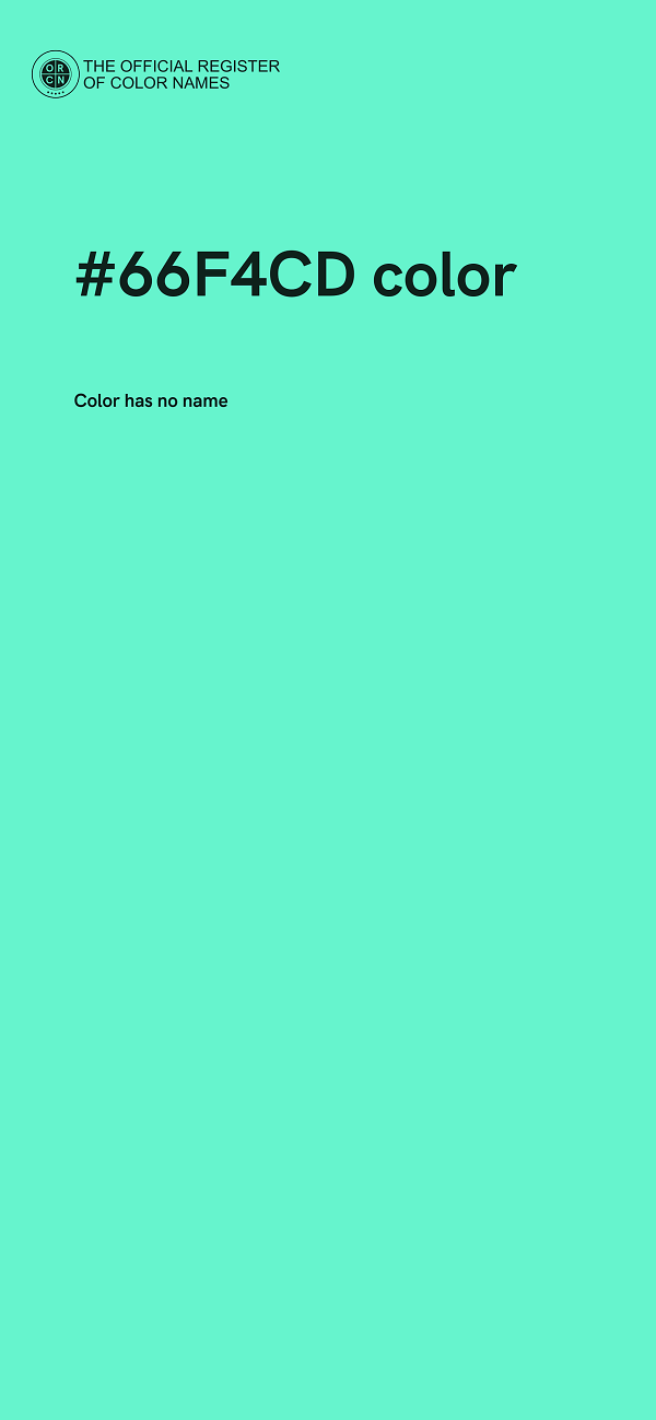 #66F4CD color image