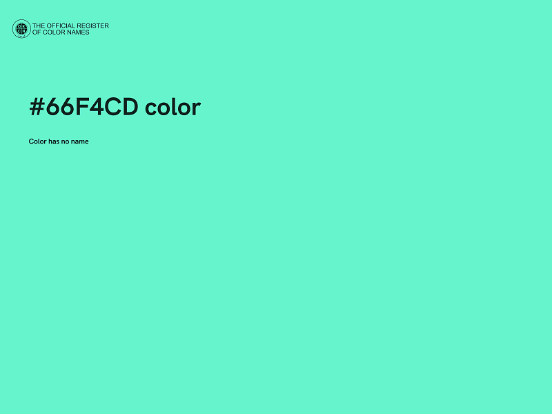 #66F4CD color image