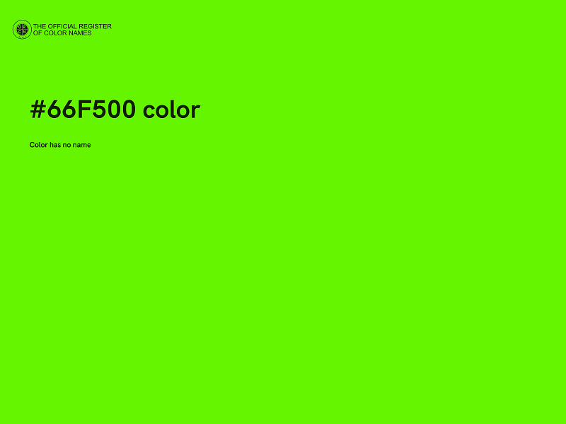 #66F500 color image