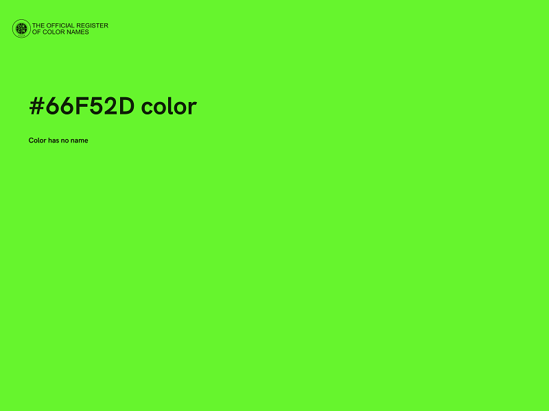 #66F52D color image