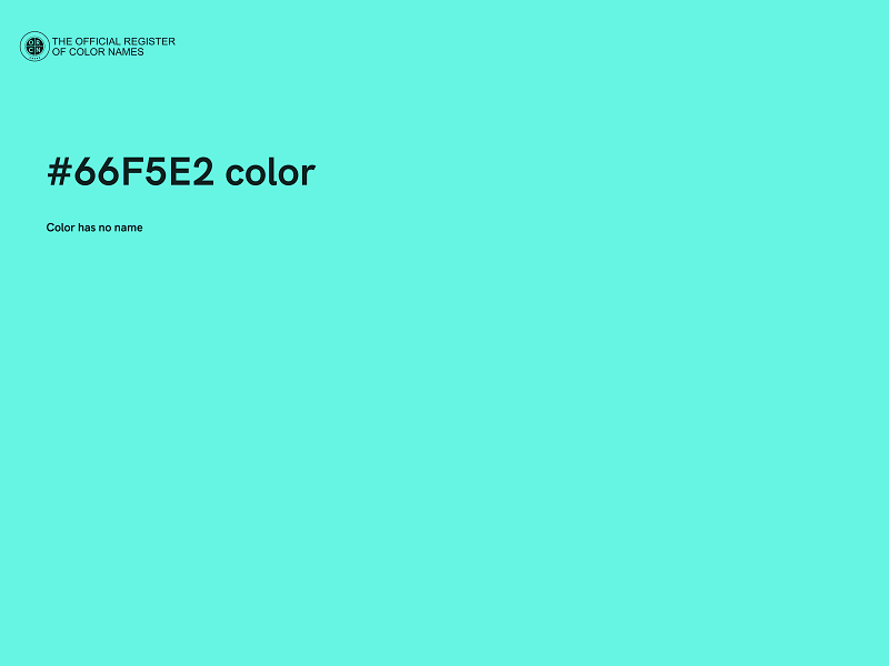 #66F5E2 color image