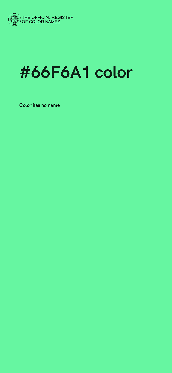 #66F6A1 color image