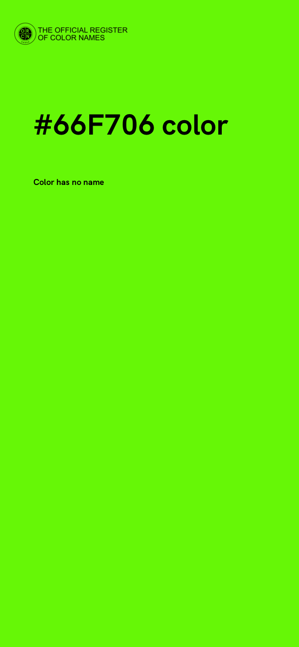 #66F706 color image