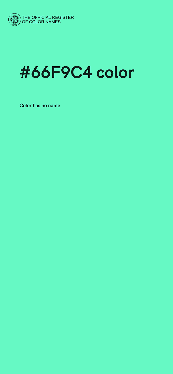 #66F9C4 color image