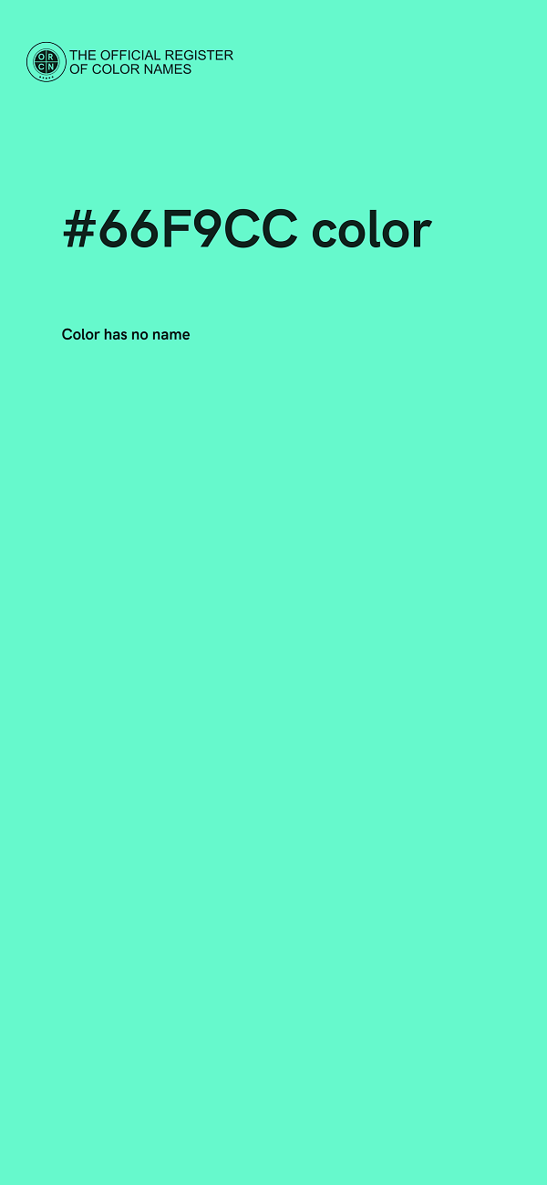 #66F9CC color image