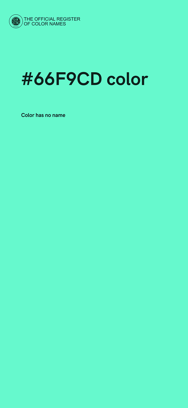 #66F9CD color image