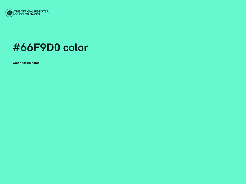 #66F9D0 color image