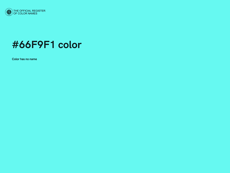 #66F9F1 color image