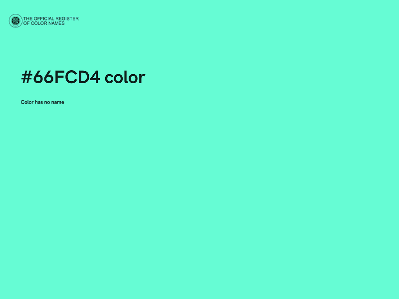 #66FCD4 color image