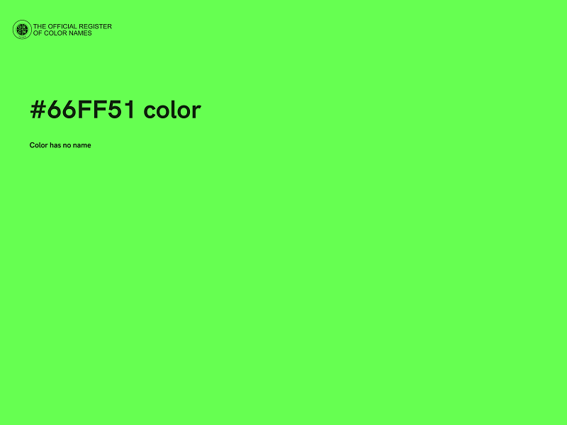 #66FF51 color image