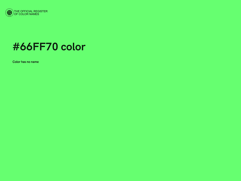 #66FF70 color image