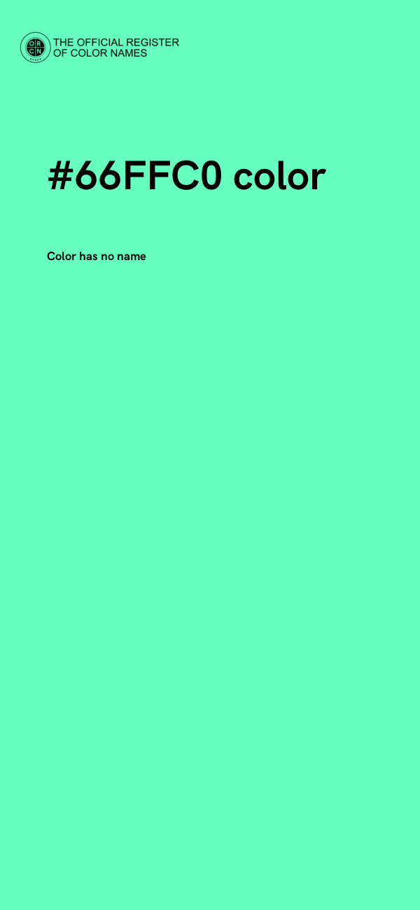#66FFC0 color image