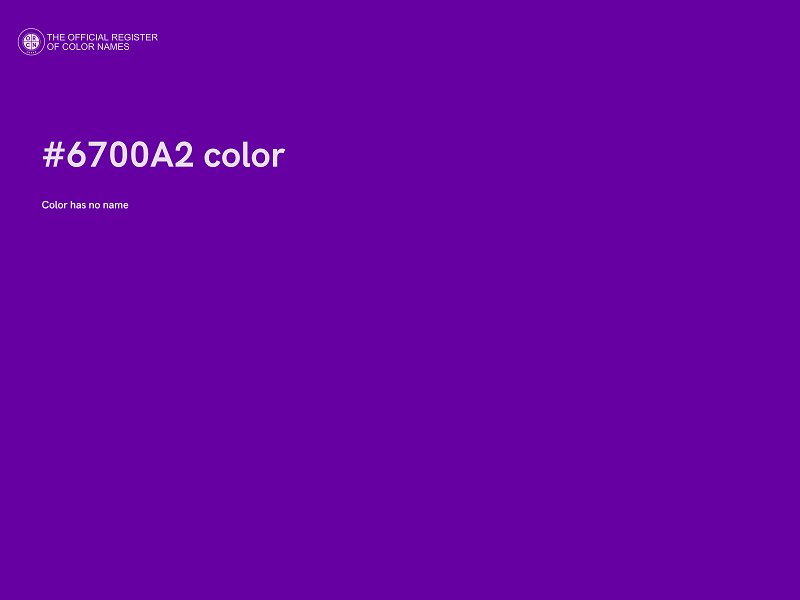 #6700A2 color image