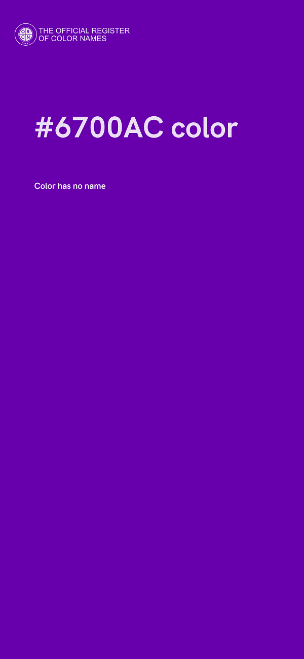 #6700AC color image