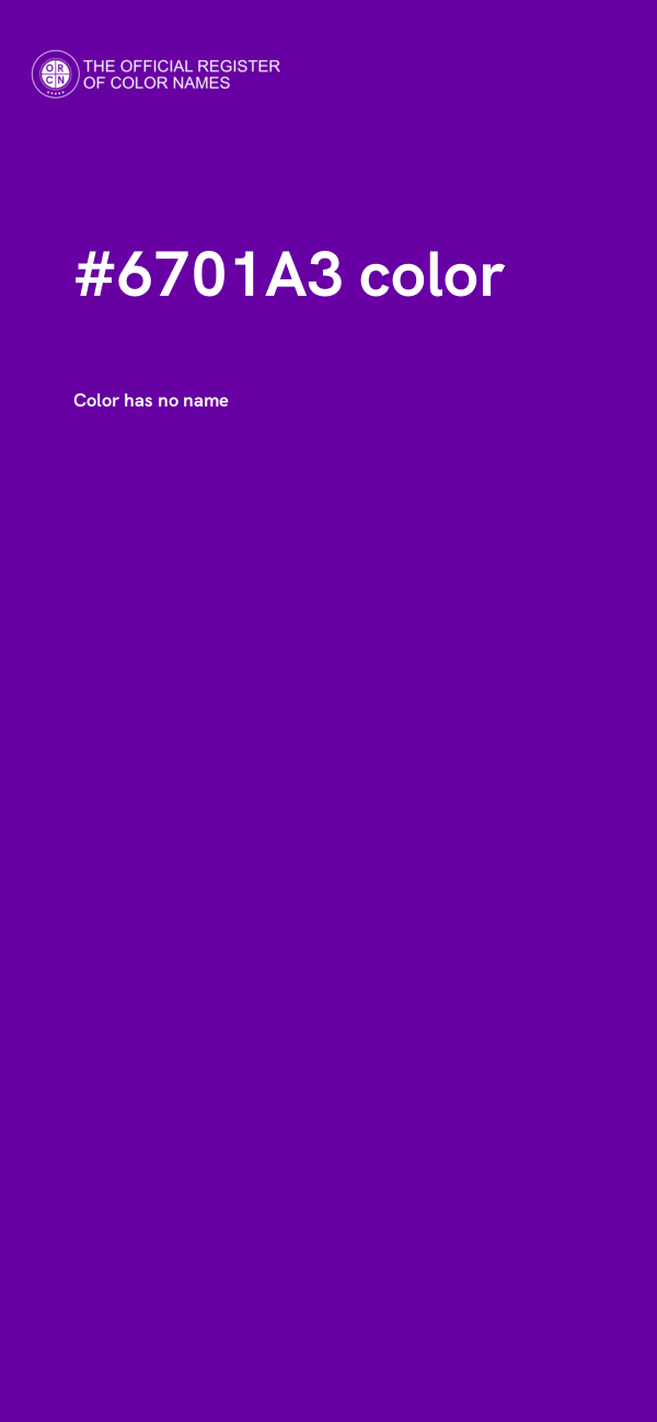 #6701A3 color image