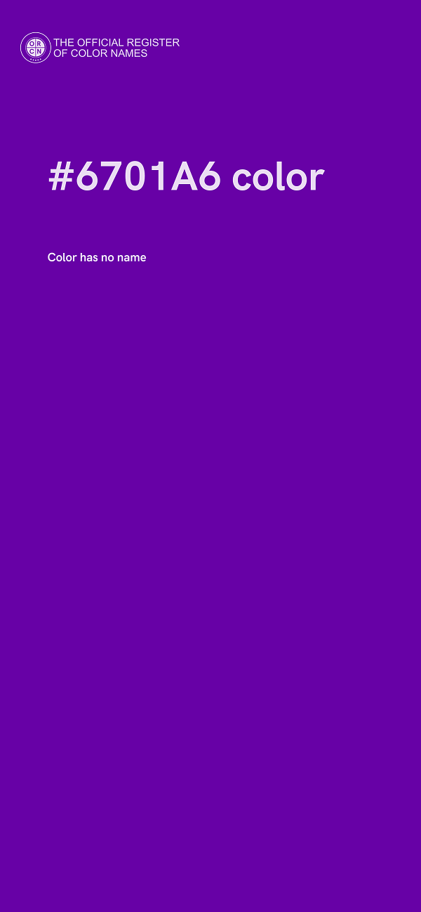 #6701A6 color image