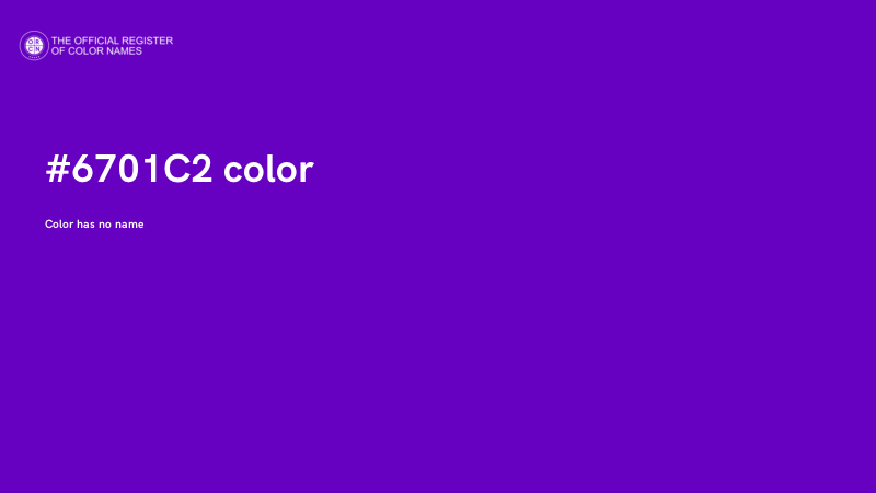 #6701C2 color image