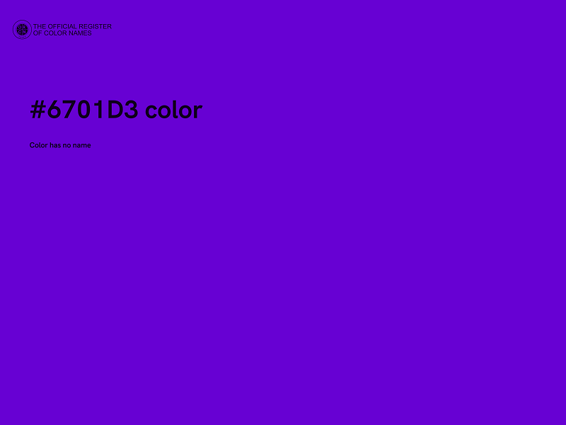 #6701D3 color image