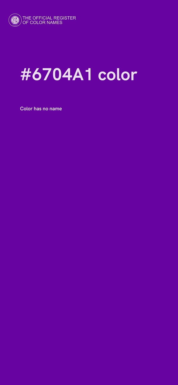 #6704A1 color image
