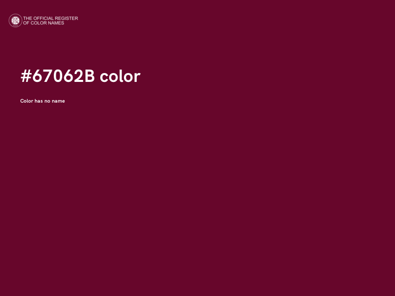 #67062B color image