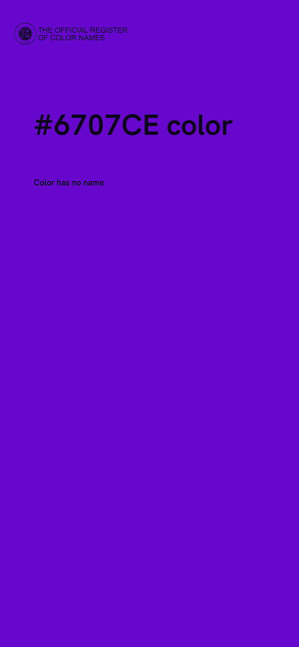 #6707CE color image