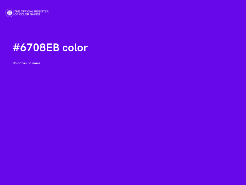 #6708EB color image