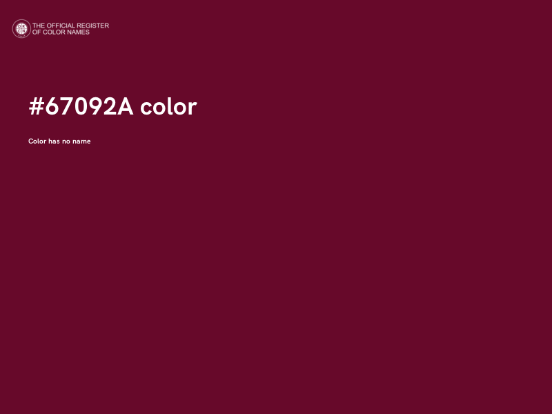 #67092A color image