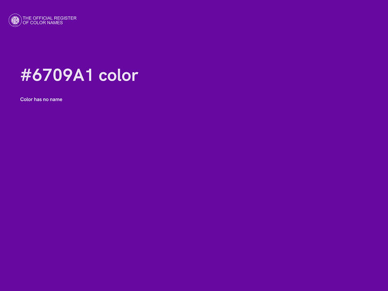 #6709A1 color image