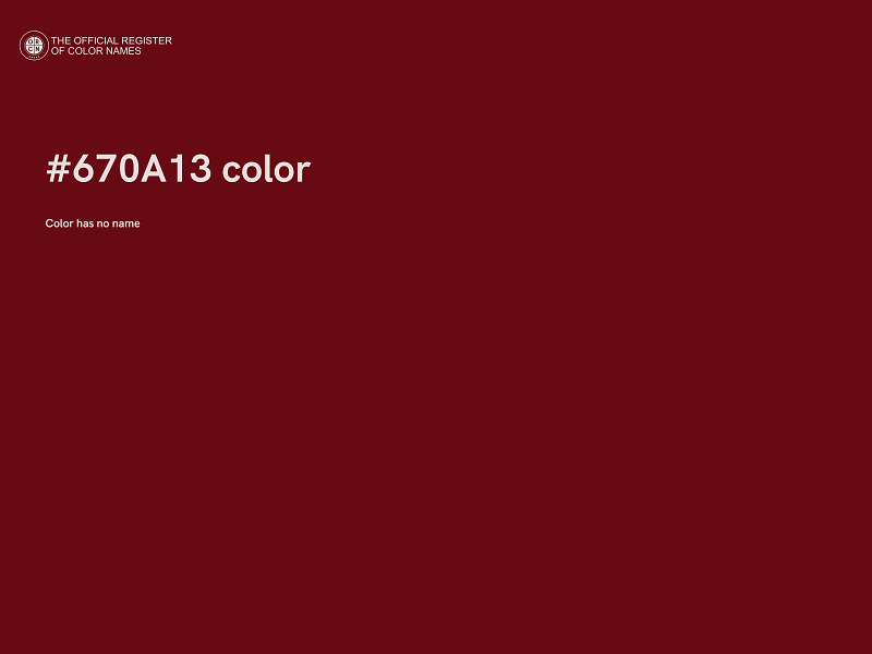 #670A13 color image