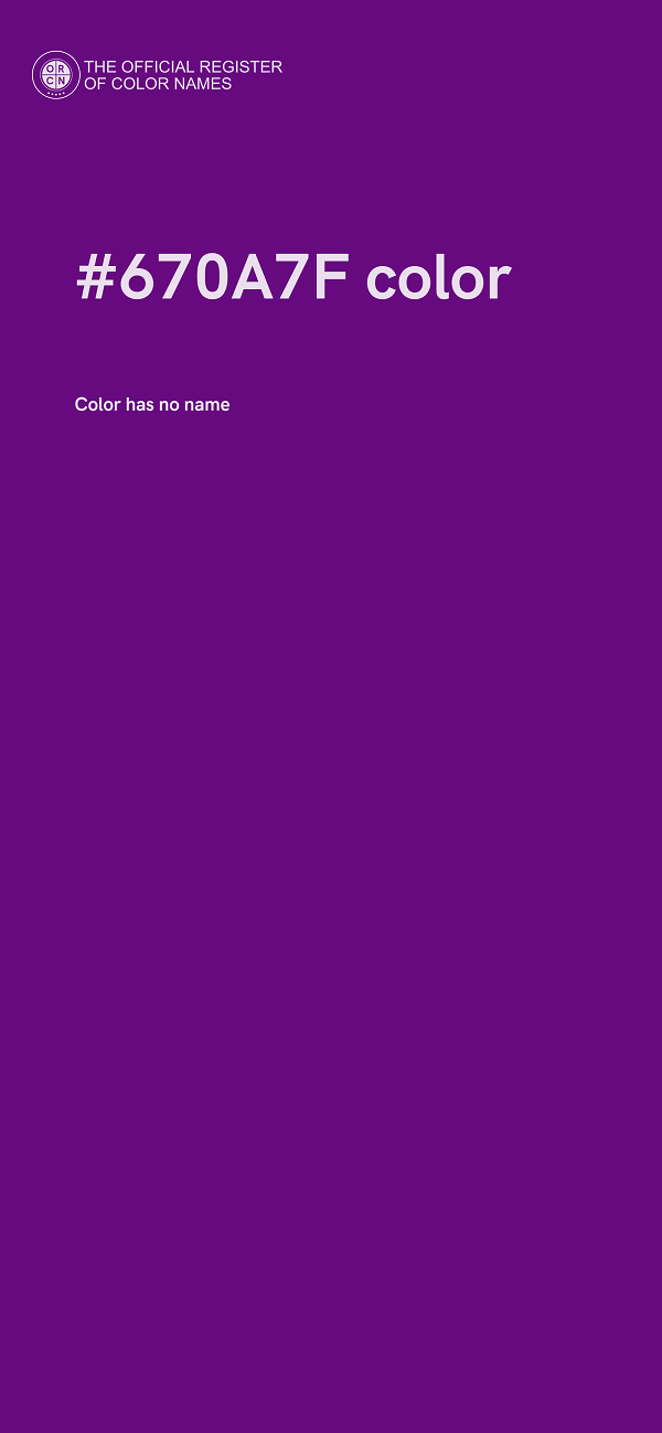 #670A7F color image