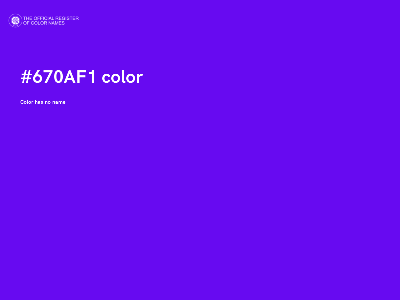 #670AF1 color image