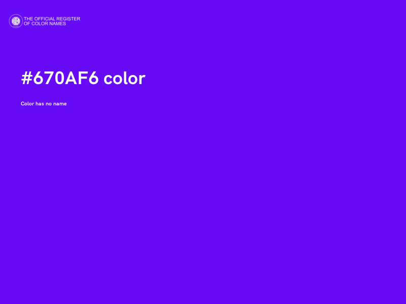 #670AF6 color image