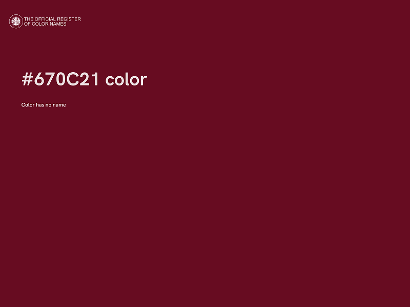 #670C21 color image