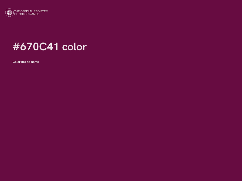 #670C41 color image
