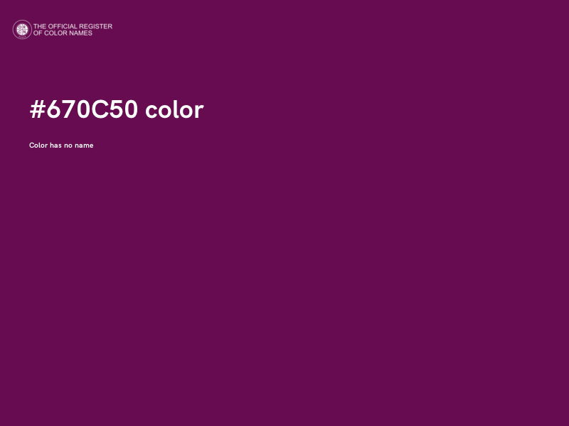 #670C50 color image
