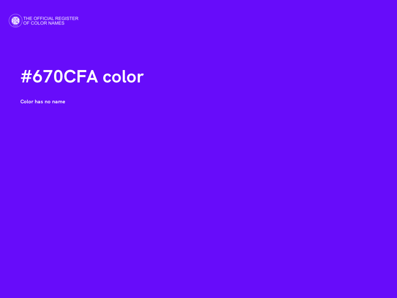 #670CFA color image