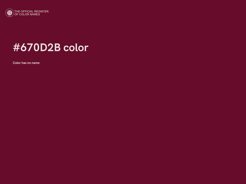 #670D2B color image