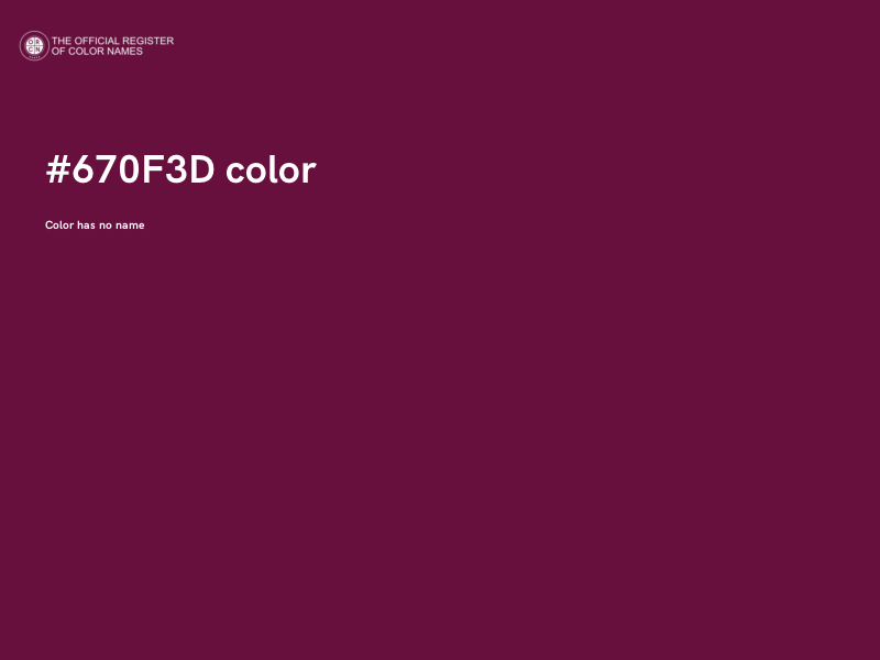 #670F3D color image