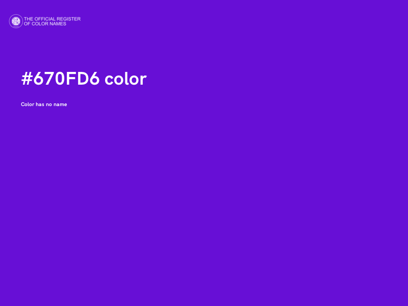 #670FD6 color image