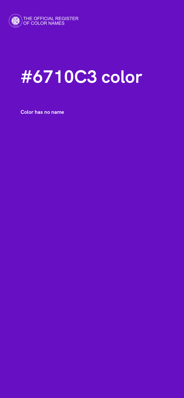 #6710C3 color image