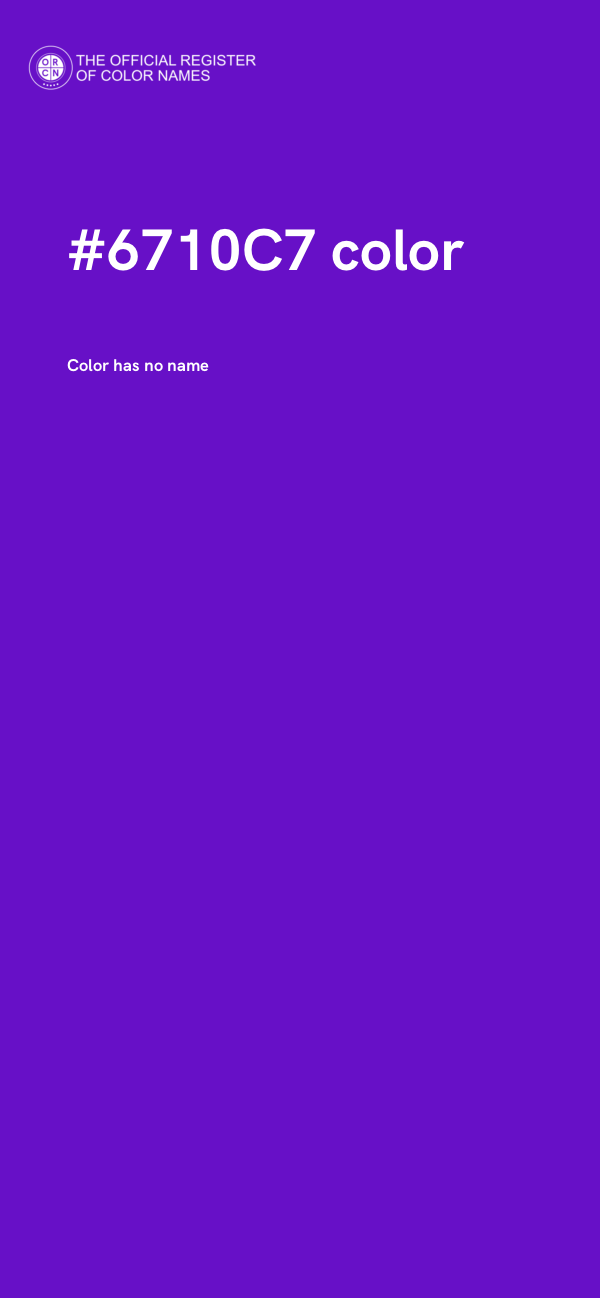 #6710C7 color image